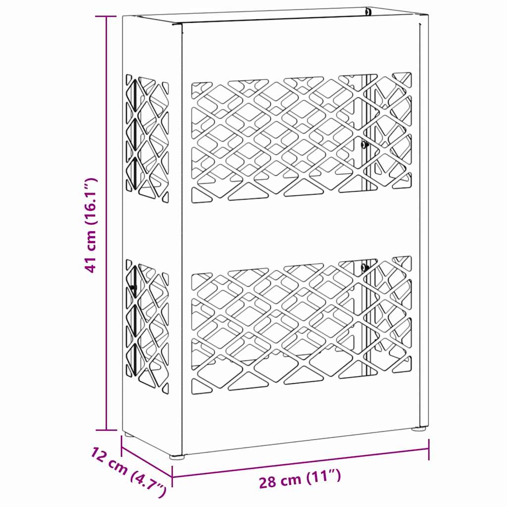 Supporto per Ombrellone Bianco 28 x 12 x 41 cm Metallo 868529