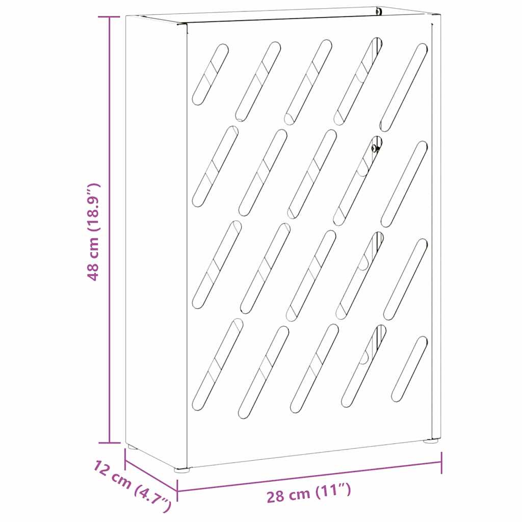 Supporto per Ombrellone Nero 28 x 12 x 41 cm Metallo 868530