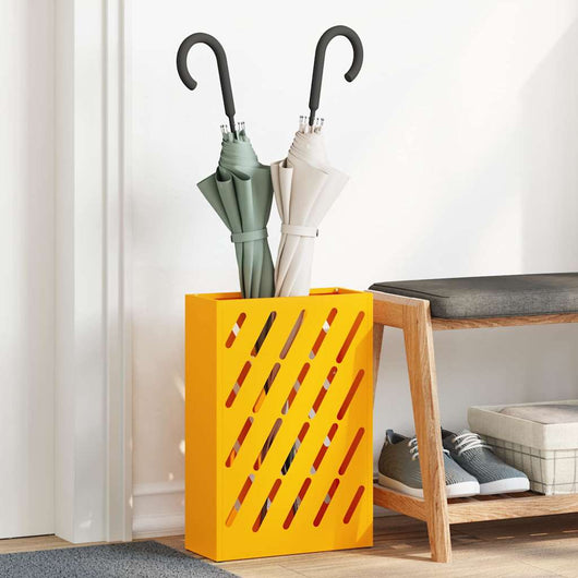 Supporto per Ombrellone giallo senape 28 x 12 x 41 cm Acciaio 868533