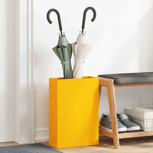 Supporto per Ombrellone giallo senape 28 x 12 x 41 cm Acciaio 868539