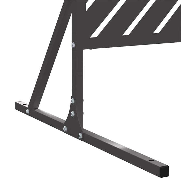 Schermo di Privacy  Nero 100x50x180 cm in Acciaio 868542