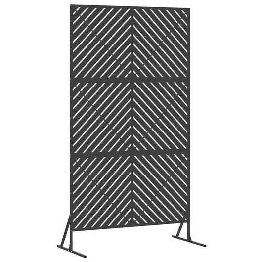 Schermo di Privacy  Nero 100x50x180 cm in Acciaio 868542
