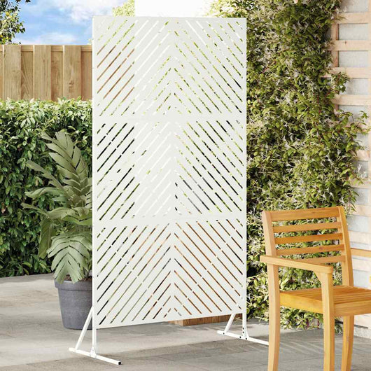 Schermo di Privacy  Bianco 100x50x180 cm in Acciaio 868543