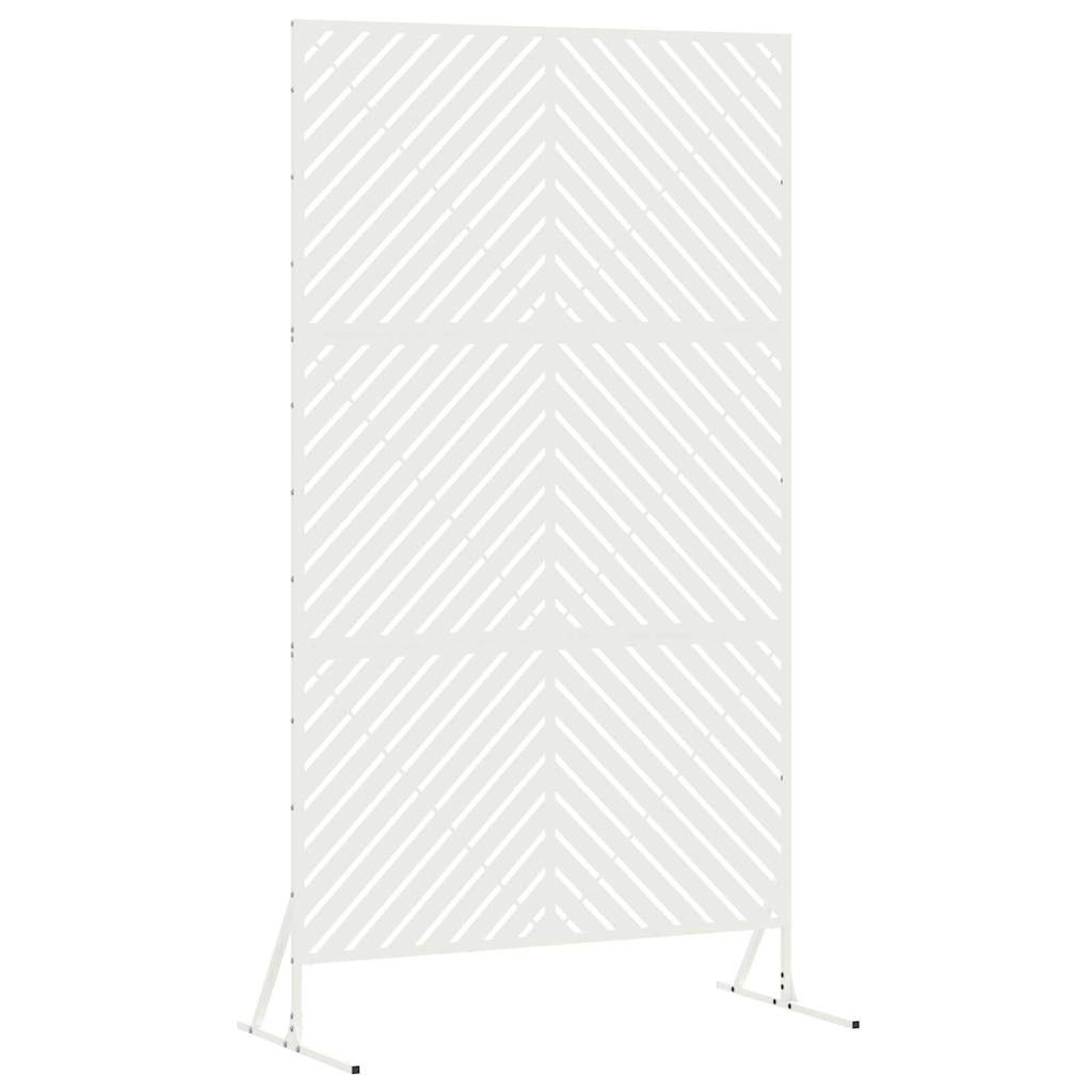 Schermo di Privacy  Bianco 100x50x180 cm in Acciaio 868543