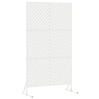 Schermo di Privacy  Bianco 100x50x180 cm in Acciaio 868543