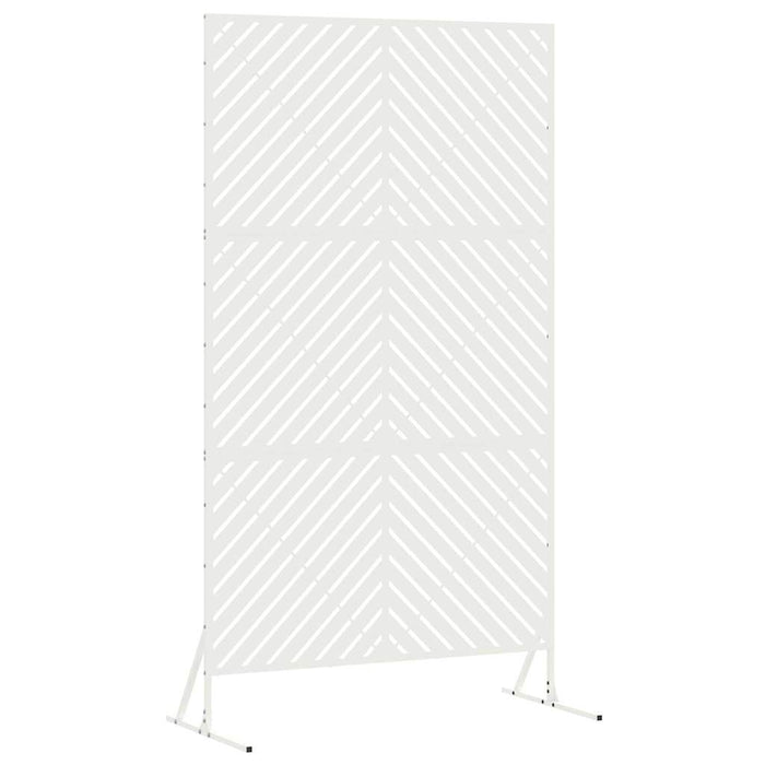 Schermo di Privacy  Bianco 100x50x180 cm in Acciaio 868543