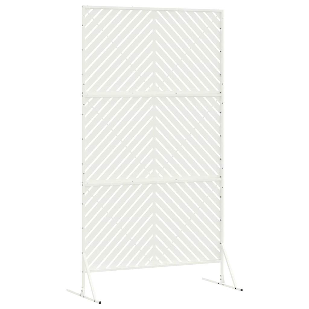 Schermo di Privacy  Bianco 100x50x180 cm in Acciaio 868543