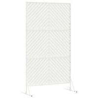 Schermo di Privacy  Bianco 100x50x180 cm in Acciaio 868543