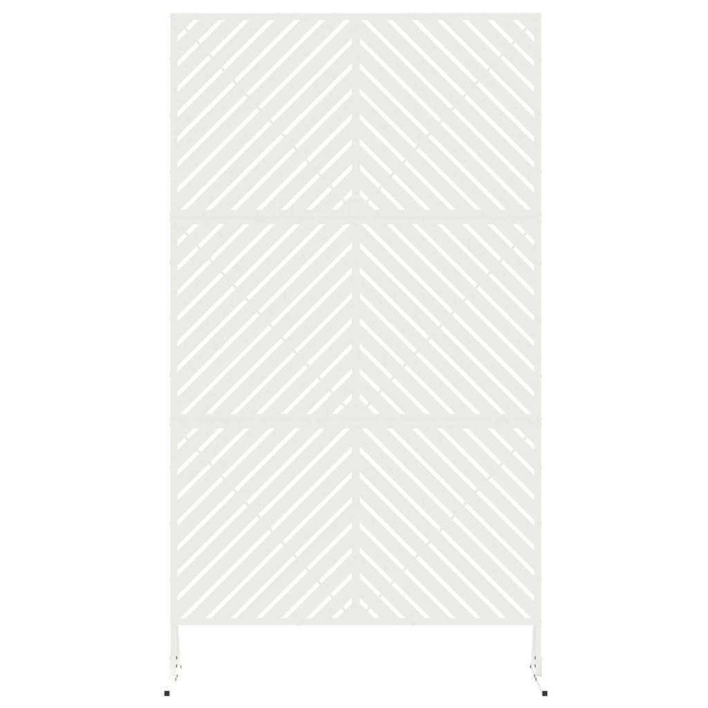 Schermo di Privacy  Bianco 100x50x180 cm in Acciaio 868543