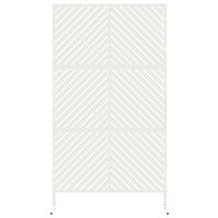 Schermo di Privacy  Bianco 100x50x180 cm in Acciaio 868543