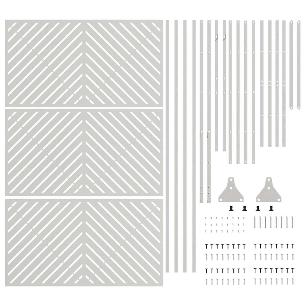 Schermo Privato  100x50x180 cm in Acciaio Inossidabile 868546