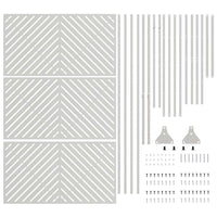 Schermo Privato  100x50x180 cm in Acciaio Inossidabile 868546