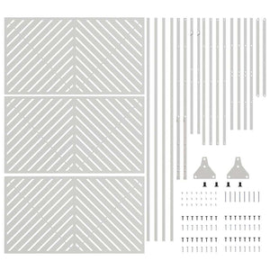 Schermo Privato  100x50x180 cm in Acciaio Inossidabile 868546