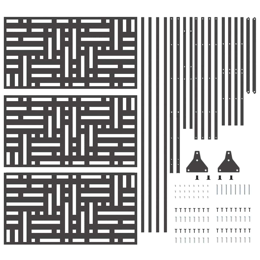 Schermo per Privacy Nero Acciaio 868549