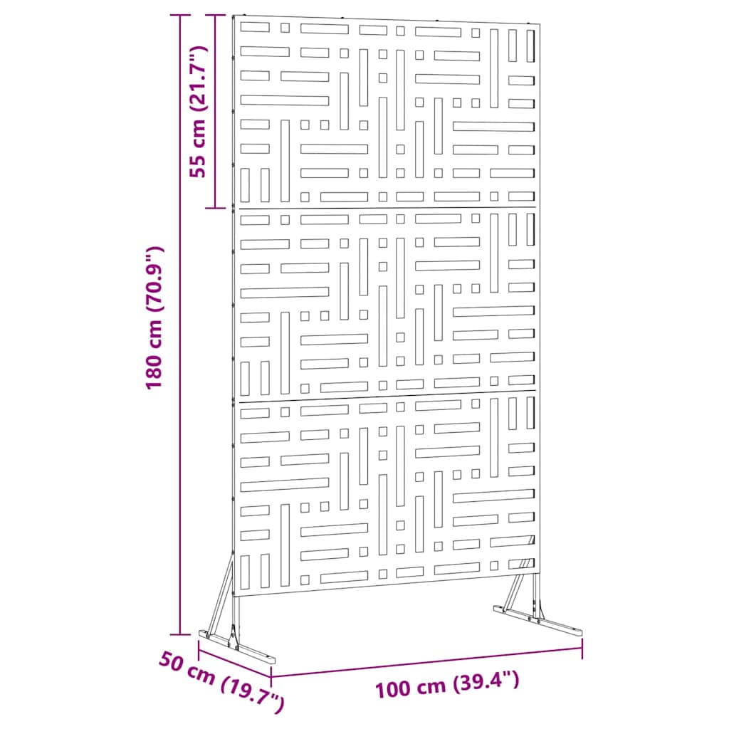 Schermo per Privacy Nero Acciaio 868549
