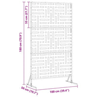 Schermo per Privacy Nero Acciaio 868549