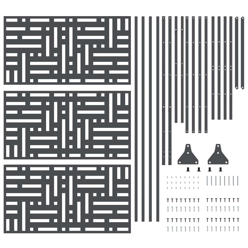 Schermo per Privacy Antracite Acciaio 868551