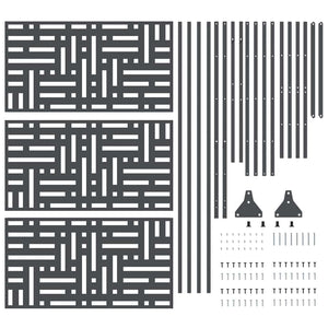 Schermo per Privacy Antracite Acciaio 868551