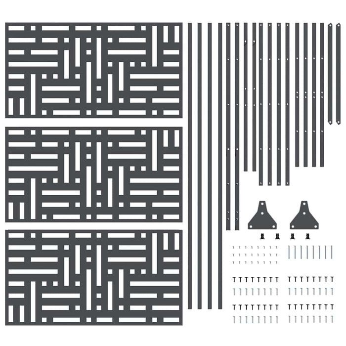 Schermo per Privacy Antracite Acciaio 868551