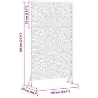 Schermo per Privacy Nero Acciaio 868556