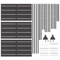 Schermo per Privacy Nero Acciaio 868563