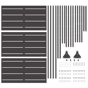 Schermo per Privacy Nero Acciaio 868563