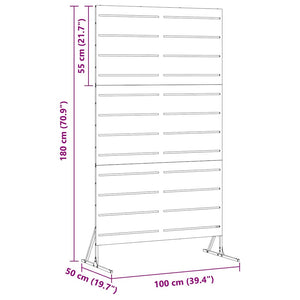 Schermo Privacy  180 cm in Acciaio Inossidabile 868567