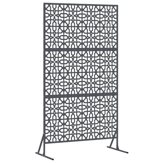Schermo per Privacy  Antracite, 100 cm x 50 cm x 180 cm, Acciaio 868572