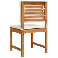 Sedia da giardino senza braccioli 2 pcs Marrone 50 x 50 x 91cm 4107155