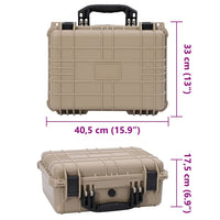 Custodia Rigida Sabbia 40.5 x 33 x 17.5 cm Polipropilene e ABS 42008110