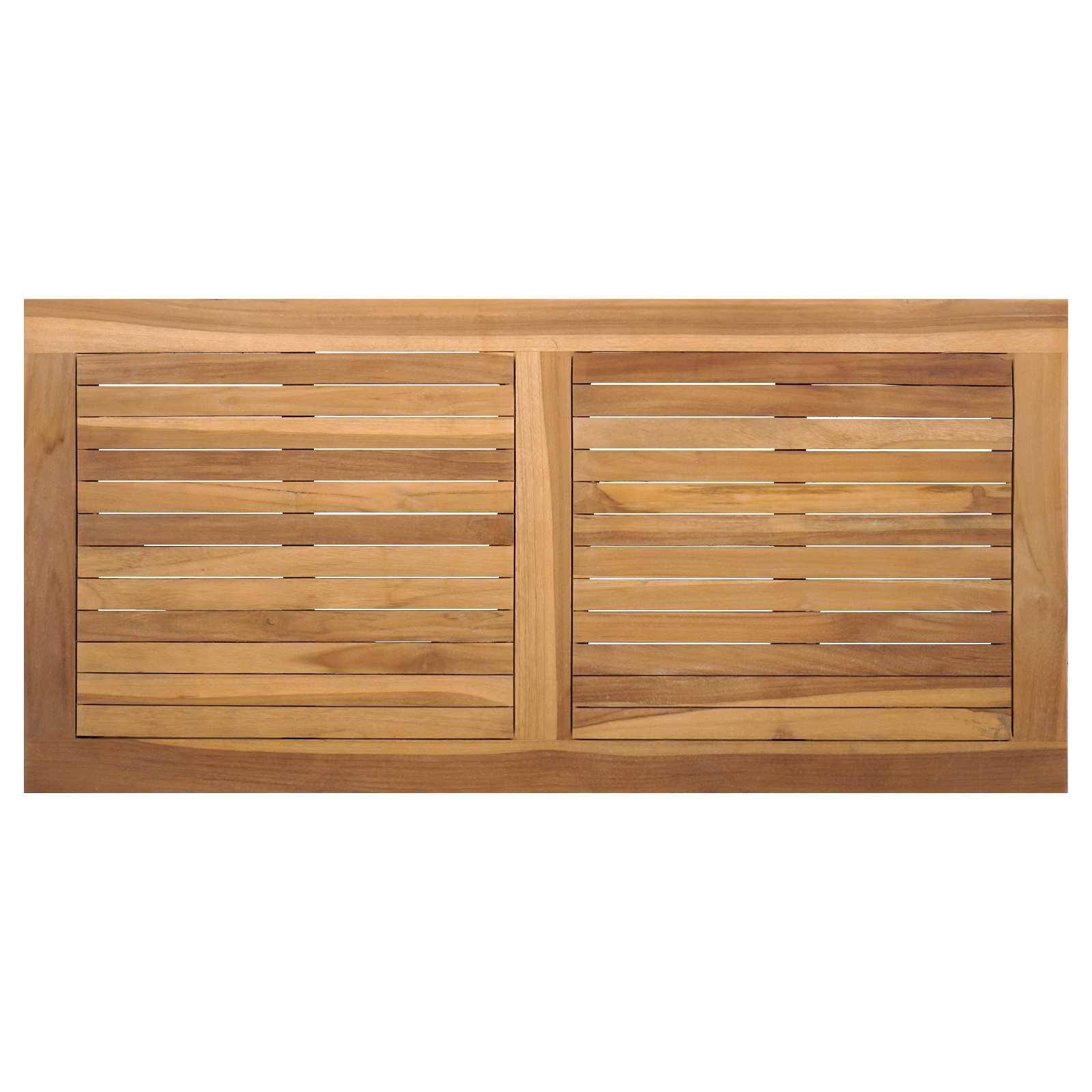 panchina 2 pcs Marrone Legno di teak solido 42006403