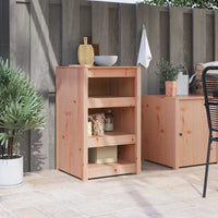 vidaXL Mobile da cucina Marrone 55 x 55 x 92 cm Legno massello di pino