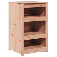 vidaXL Mobile da cucina Marrone 55 x 55 x 92 cm Legno massello di pino