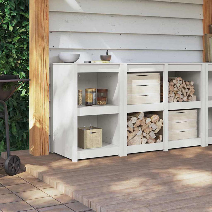 Mobile da cucina Bianco 55 x 55 x 92 cm Legno massello di pino 868166