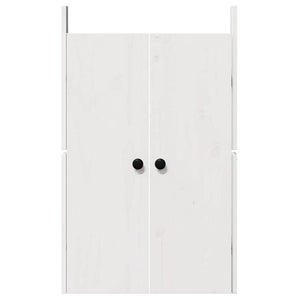 Porta da cucina Bianco 50 x 9 x 82 cm Legno massello di pino 868171