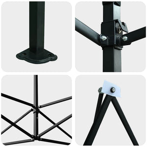 Serra con tetto Verde 200 x 200 x 300 cm Acciaio 42006641