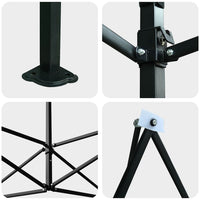 Serra con tetto Verde 290 x 290 x 315 cm Acciaio 42006643