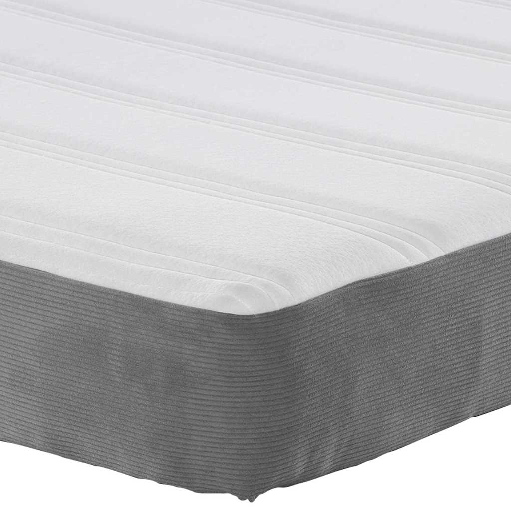 Materasso da Letto Grigio chiaro 90 x 200 cm Tessuto 42008266