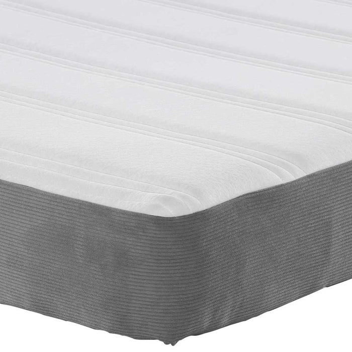Materasso da Letto Grigio chiaro 90 x 200 cm Tessuto 42008266