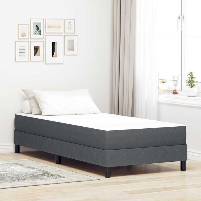Materasso da Letto con materasso Grigio 100 x 200 cm Tessuto 42008272