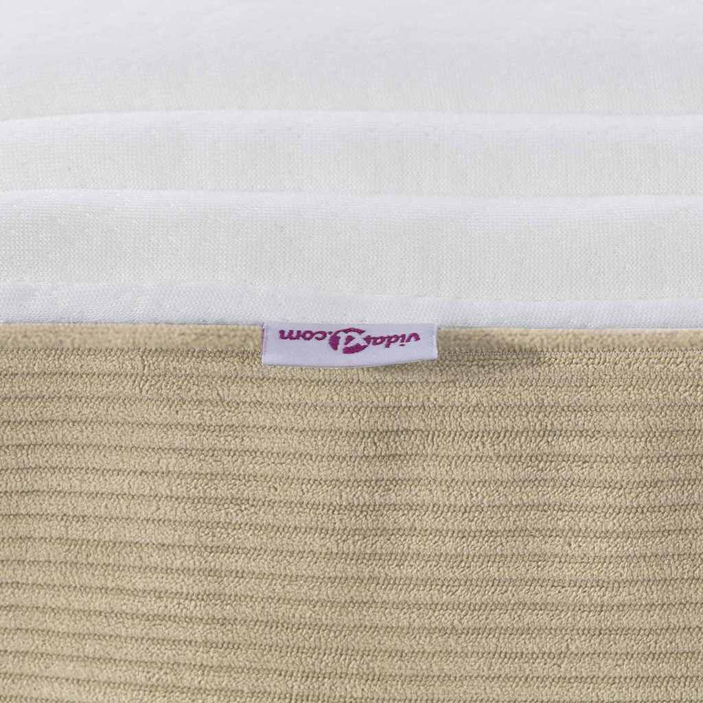 Materasso da Letto con materasso Verde 140 x 190 cm Tessuto 42008290