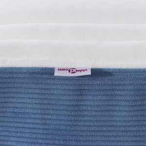 Materasso da Letto con materasso Blu 140 x 200 cm Tessuto 42008294