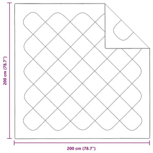 Trapunte & Duvet Bianco 200 x 200 cm Microfibra 42007748