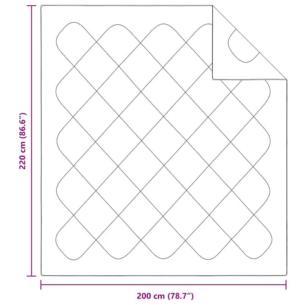 Trapunte & Duvet Bianco 200 x 220 cm Microfibra 42007753
