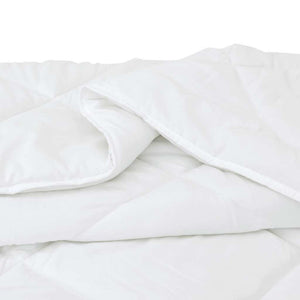 vidaXL Trapunte & Duvet Bianco 240 x 220 cm Microfibra