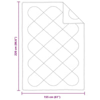 Piumoni e Piumini Bianco 155 x 220 cm Microfibra 42007764