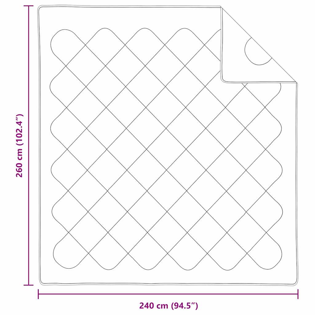 Piumoni e Piumini Bianco 240 x 260 cm Microfibra 42007768