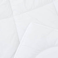 vidaXL Trapunte & Duvet Bianco 135 x 200 cm Microfibra