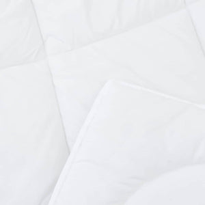 vidaXL Trapunte & Duvet Bianco 155 x 220 cm Microfibra