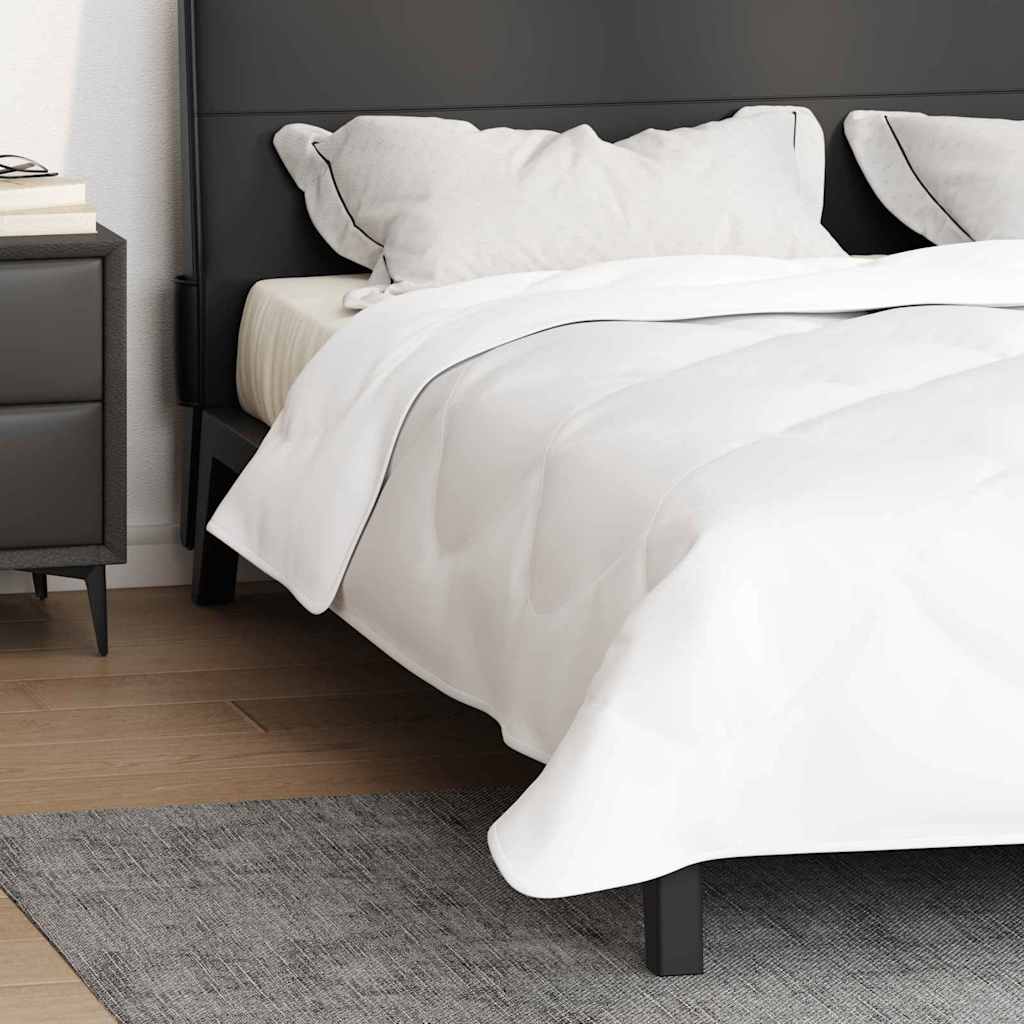 vidaXL Trapunte & Duvet Bianco 240 x 220 cm Microfibra